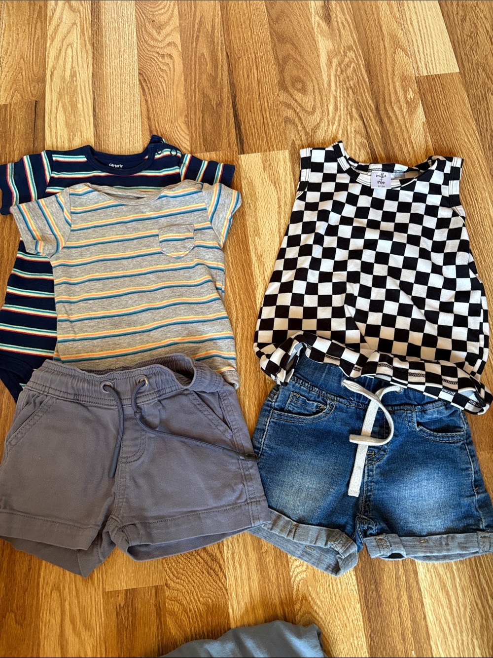 Little Bipsy  Drawstring Shorts with Mike too shirt, 2 pack Carter’s
